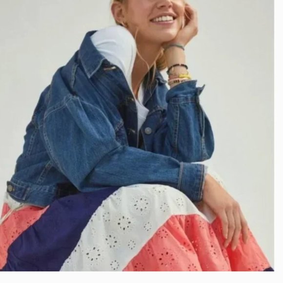 ⭐️🌻 Fantine Maxi Tiered Floral Boho Peasant Hipster Hippie Deco Farm Chic Skirt - Picture 3 of 5